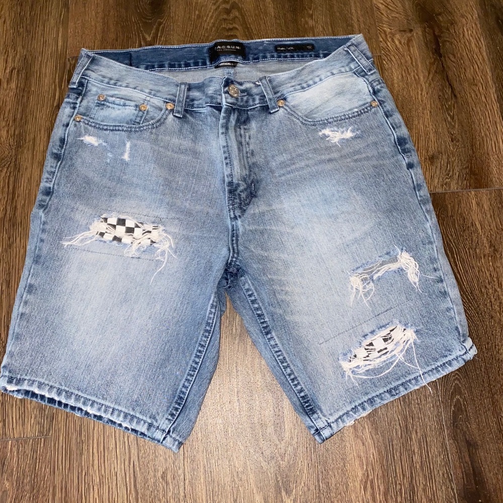 Denim shorts